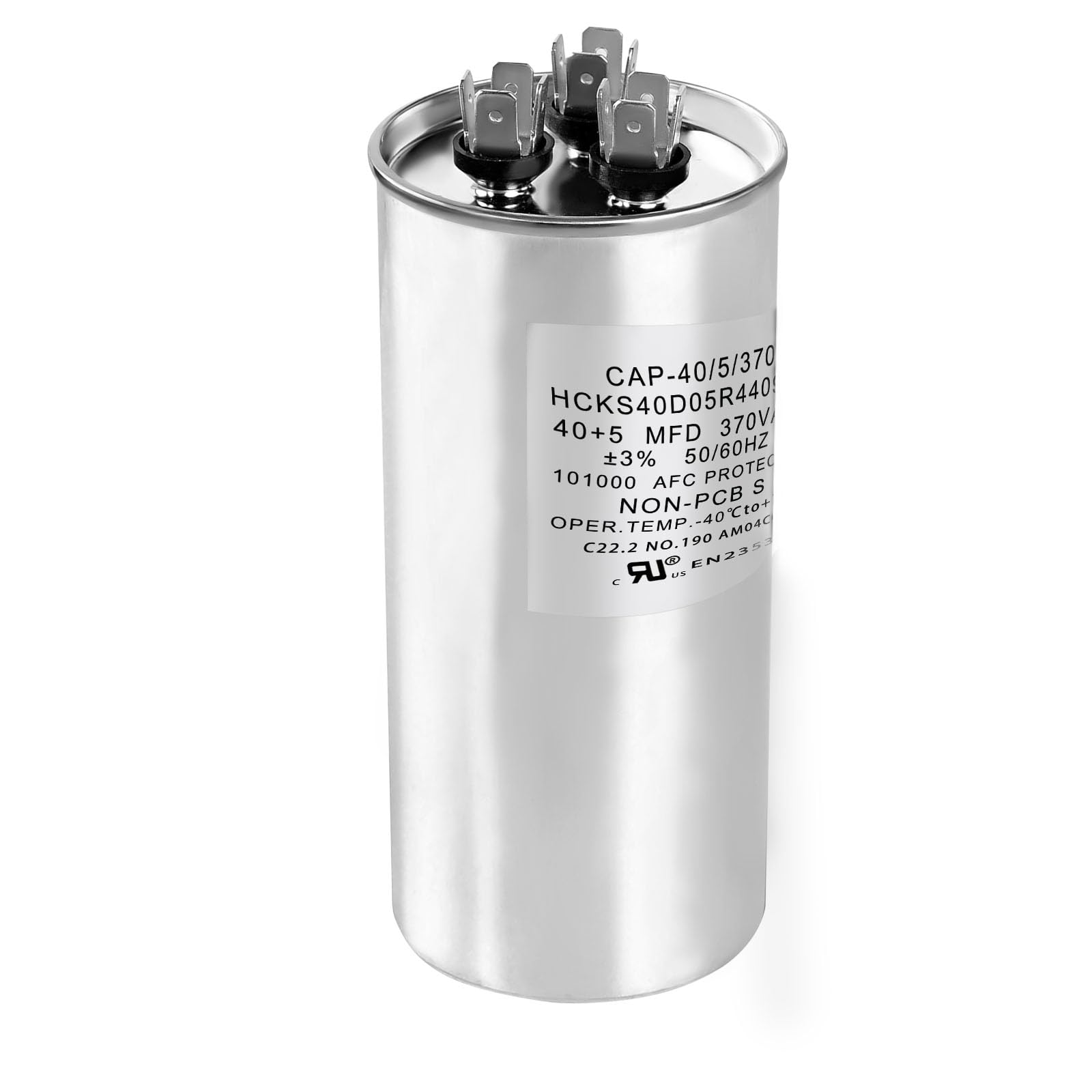 C：Fragran WSRXG HCKS400D050R440Z 40+5 µF/MFD 370/440V AC Round Dual